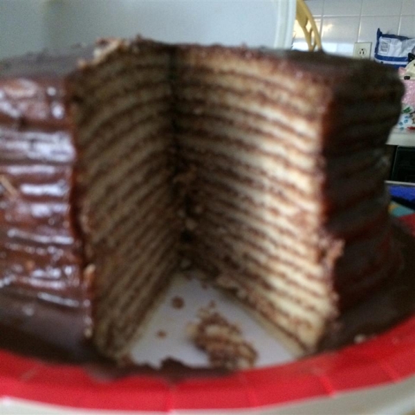 Fourteen Layer Chocolate Cake