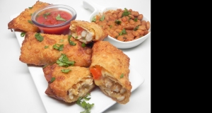 Chicken Fajita Egg Rolls