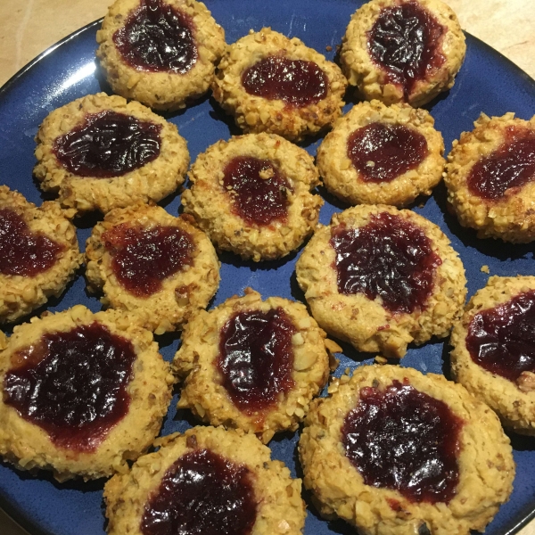 Raspberry Thumbprint Cookies