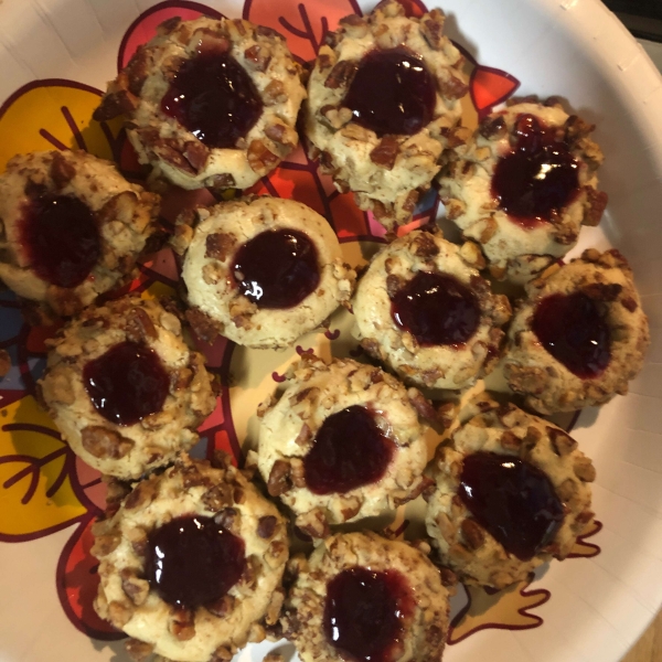 Raspberry Thumbprint Cookies