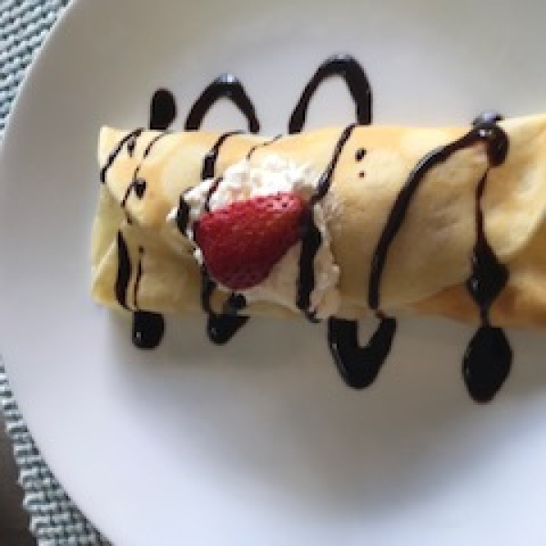 Creamy Strawberry Crepes