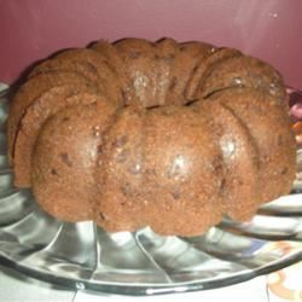 Chocolate Chocolate Chip Bundt Cake