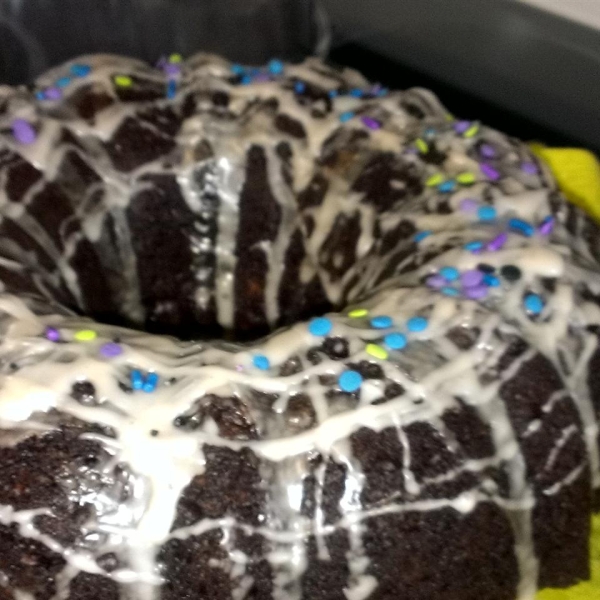 Chocolate Chocolate Chip Bundt Cake