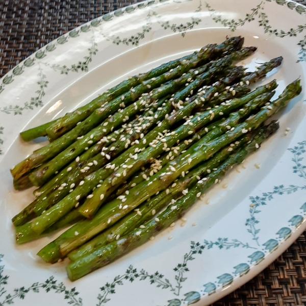 Grilled Soy-Sesame Asparagus