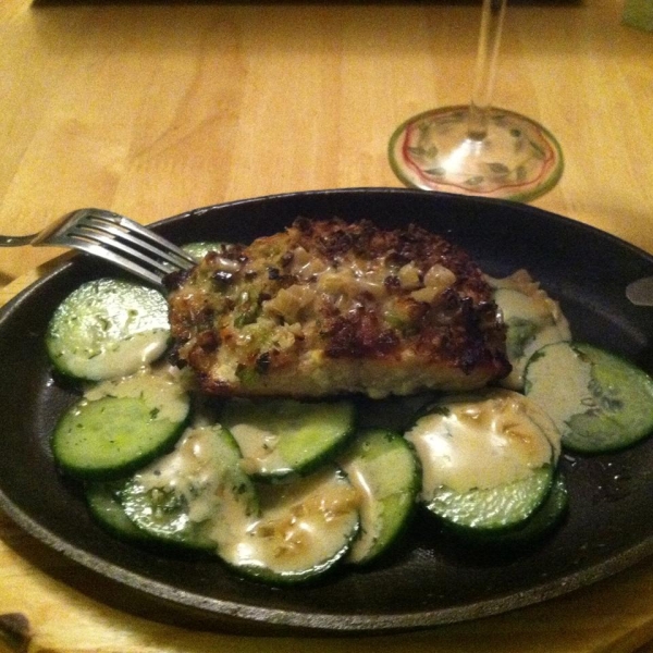 Ginger-Scallion Crusted Salmon