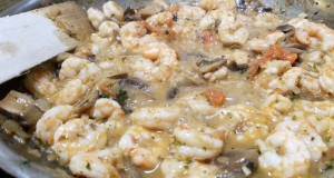 Garlic Shrimp Scampi with Mushrooms