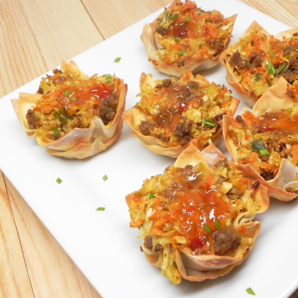 Deconstructed Egg Rolls Muffin Tin Style