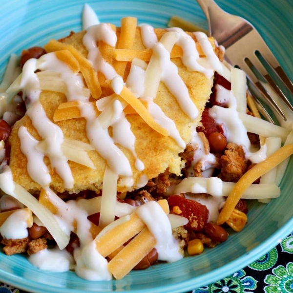 Easy Chicken Tamale Pie