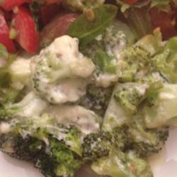 Broccoli Gratin with Herbed Cream Cheese