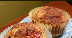 Vegan Rhubarb Cinnamon Streusel Muffins