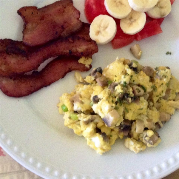 Sauteed Mushroom Scrambled Eggs