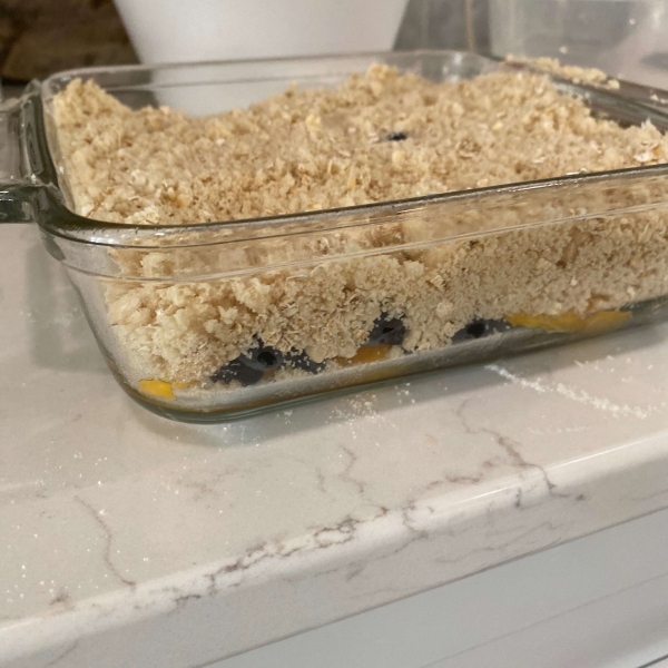 Peach and Blueberry Cobbler