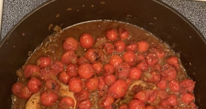 Pork Chops with Bourbon Tomatoes