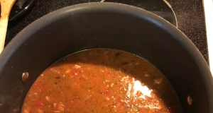 Venison-Bacon White Chili