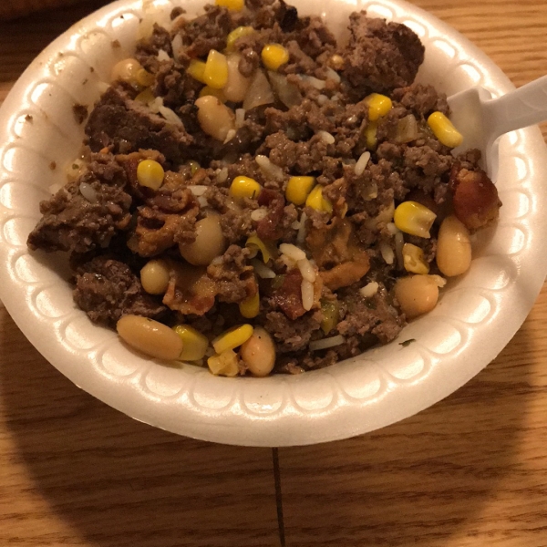 Venison-Bacon White Chili