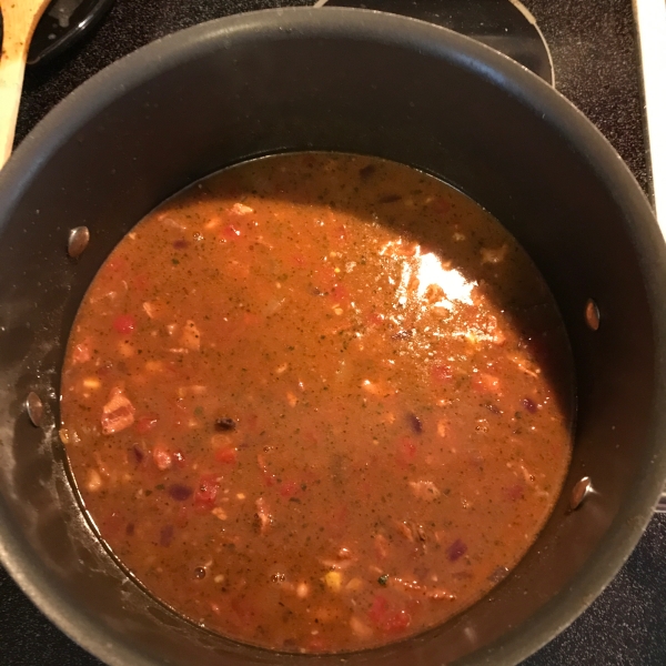 Venison-Bacon White Chili