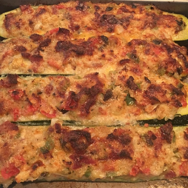 Zucchini Boats on the Grill