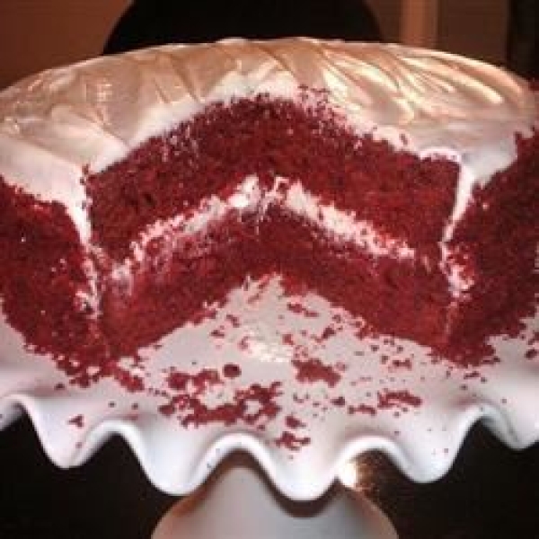 Homemade Red Velvet Cake with Cream Cheese Frosting