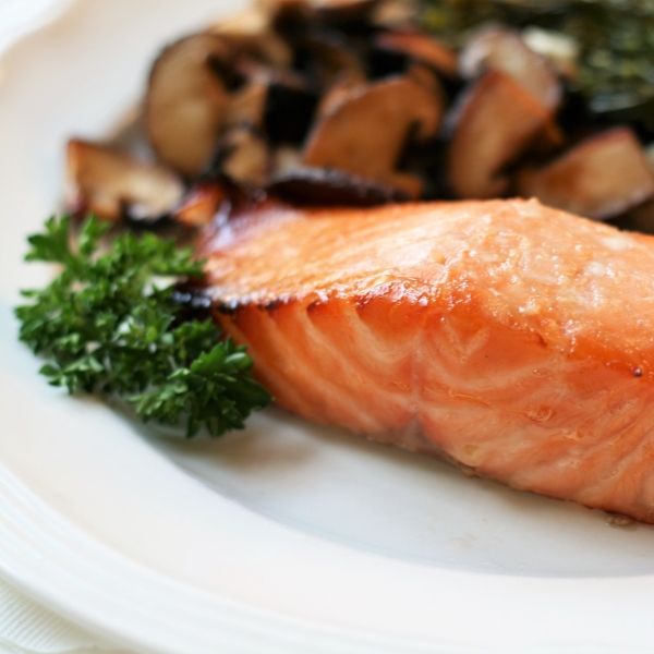 Baked Honey-Miso Salmon for One