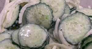 Cucumbers with Dressing