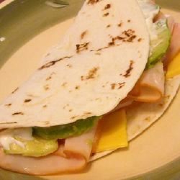 Smoked Turkey Tortilla Wraps