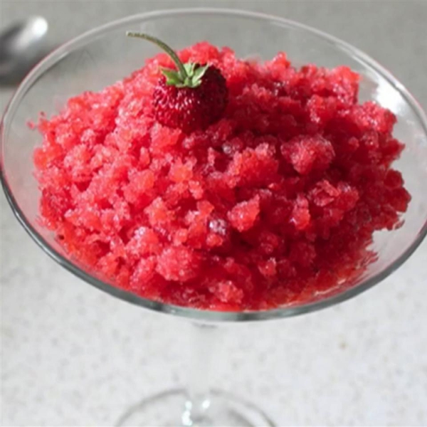 Fresh Strawberry Granita