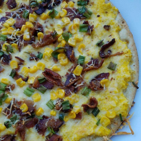 Corn and Bacon Pizza