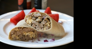 Healthy Egg and Turkey Breakfast Burrito