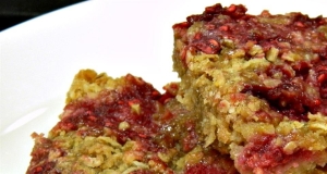 Raspberry Applesauce Squares