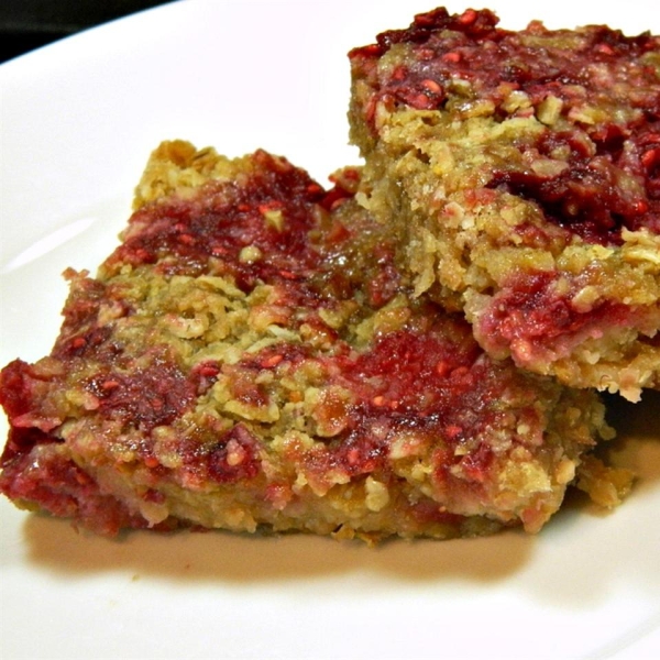 Raspberry Applesauce Squares