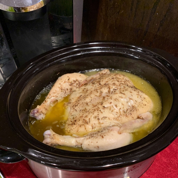 Slow Cooker Lemon Pepper Chicken