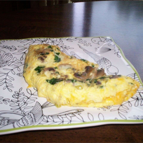 Mushroom Spinach Omelet