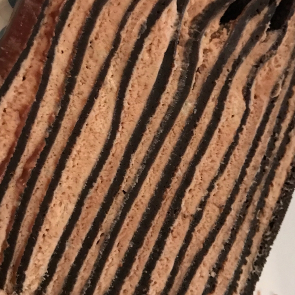 Chocolate Crepe Cake with Salted Chocolate Orange Sauce