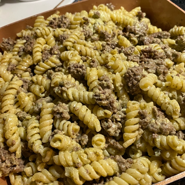 Presto Pesto Hamburger Mac