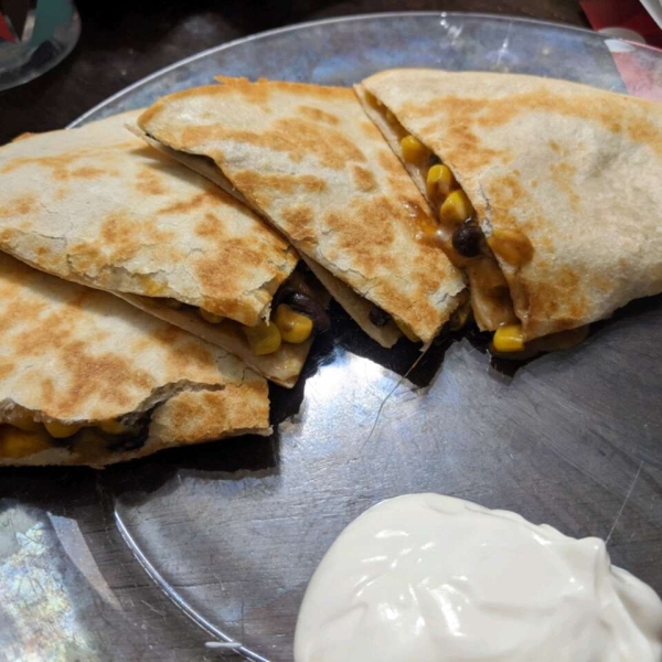 Black Bean and Corn Quesadillas