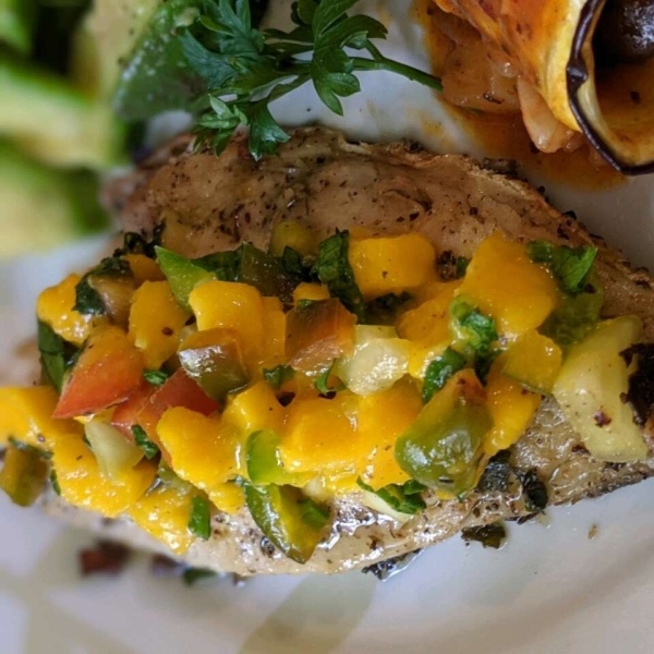 Grilled Tilapia with Mango Salsa