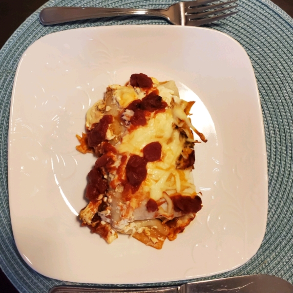 Cottage Cheese Chicken Enchiladas