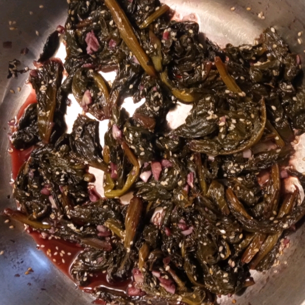 Asian-Inspired Mustard Greens