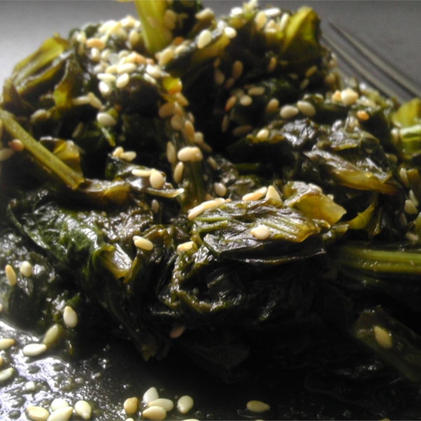 Asian-Inspired Mustard Greens