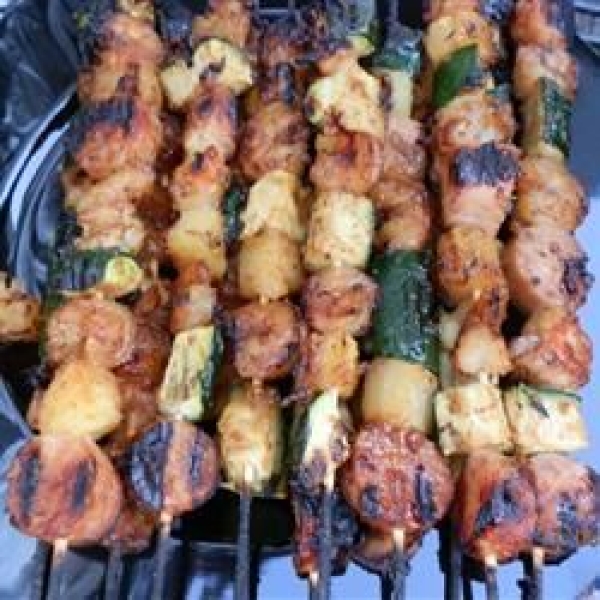 Scallop and Shrimp Kabobs