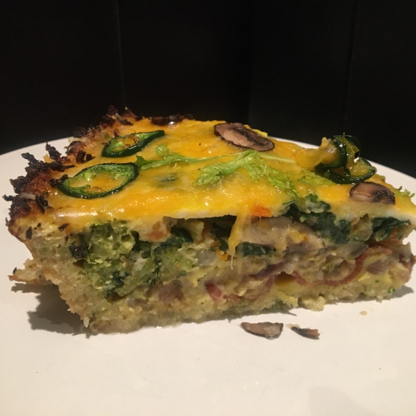 Light and Fluffy Spinach Quiche