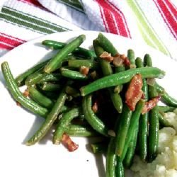 Green Beans With Shallot Dressing