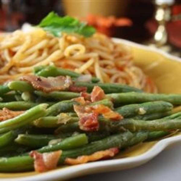 Green Beans With Shallot Dressing