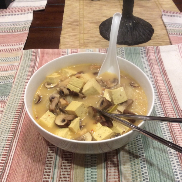 Thai Red Curry Tofu Soup