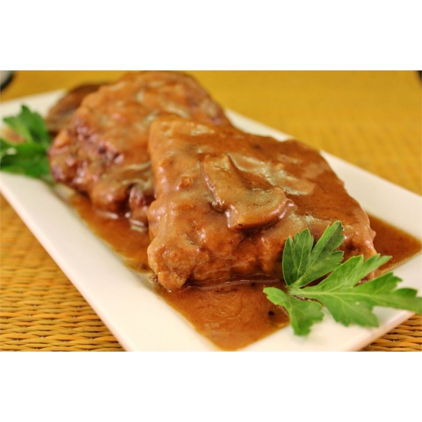 Baked Fake Steak with Gravy