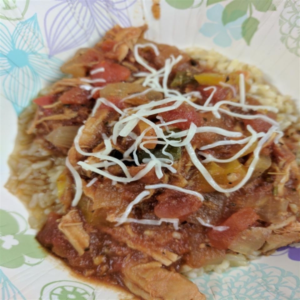 Spicy Slow Cooker Chicken Cacciatore with Wine
