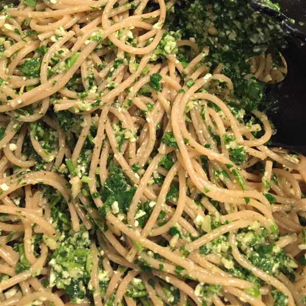 Tagliatelle with Coriander Pesto