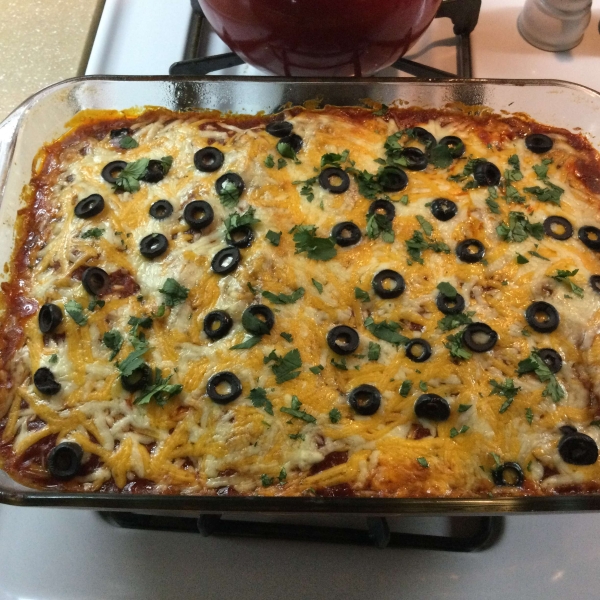 Beef Enchiladas with Spicy Red Sauce