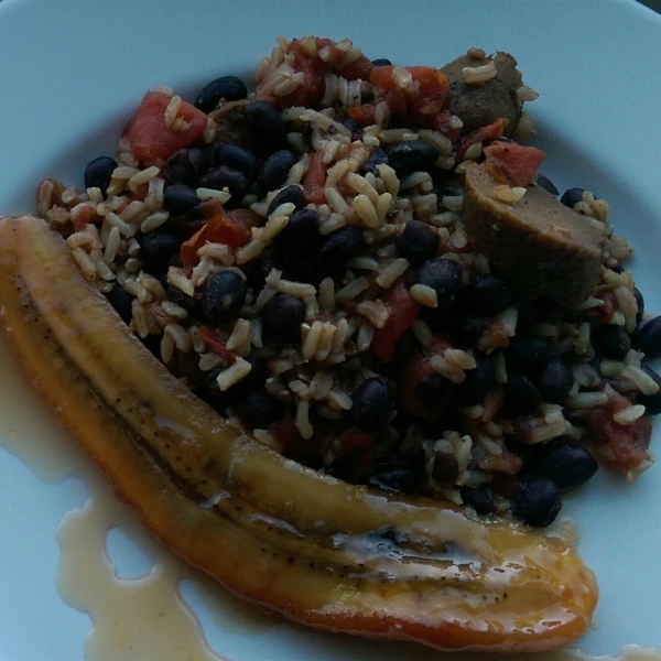 Brazilian Sweet Banana and Rice Dish