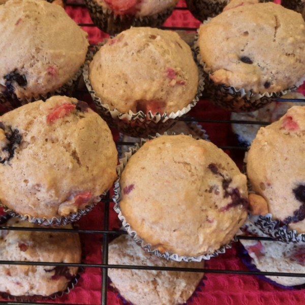 Strawberry-Blueberry Muffins
